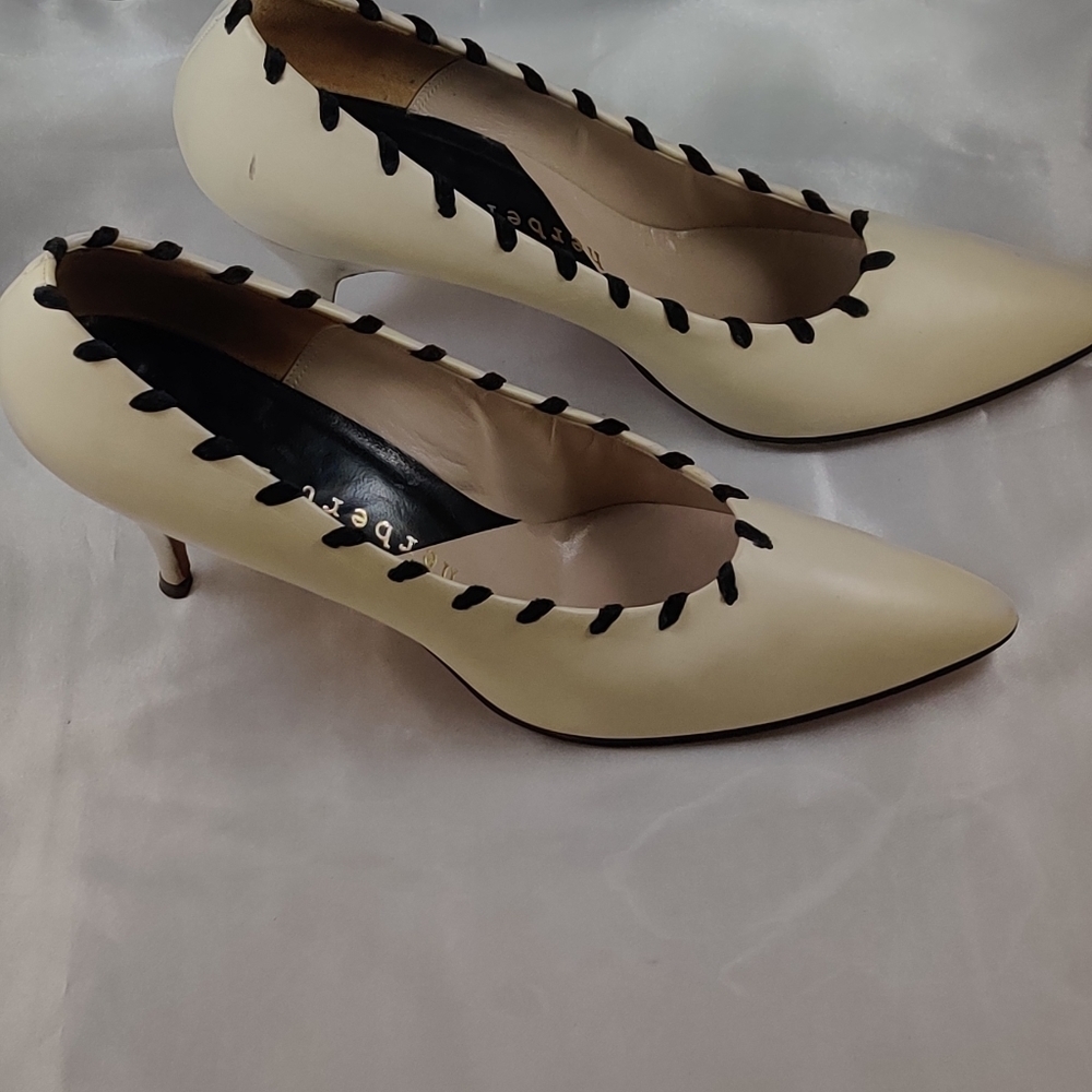 Vintage Herbert Levine Custom Cream Soft leather - Picture 4 of 4